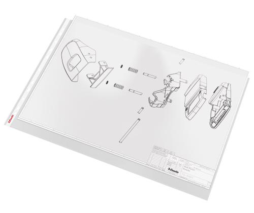 Kiletasku köidetav A3 ESSELTE 85mic horisontaalne ülevalt avatud 50tk