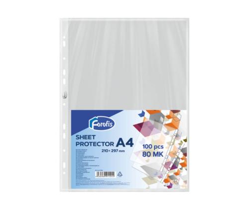 Kiletasku köidetav A4 ülevalt avatud 60mic 100tk FOROFIS