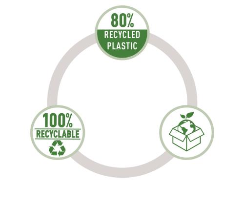 Kileümbrik trukiga A4 LEITZ Recycled must