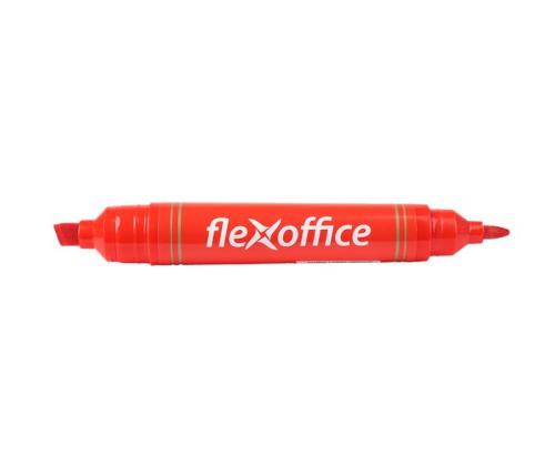 Permanentne marker FLEXOFFICE 0.8/6.0 mm kahe otsaga punane