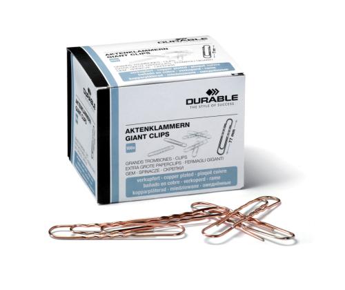 Kirjaklamber DURABLE 77mm 100tk vask