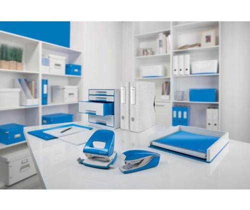 Kirjutusalus kaanega LEITZ WOW metallik sinine