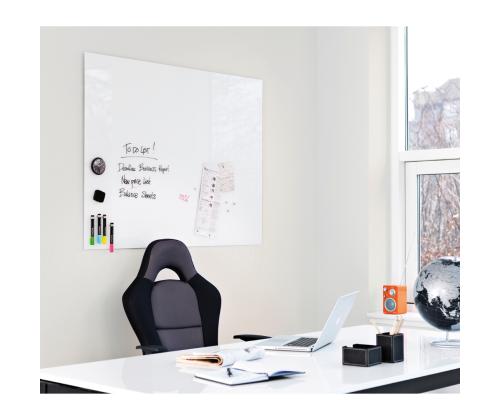 Klaastahvel-magnettahvel 1500x1200mm valge Franken