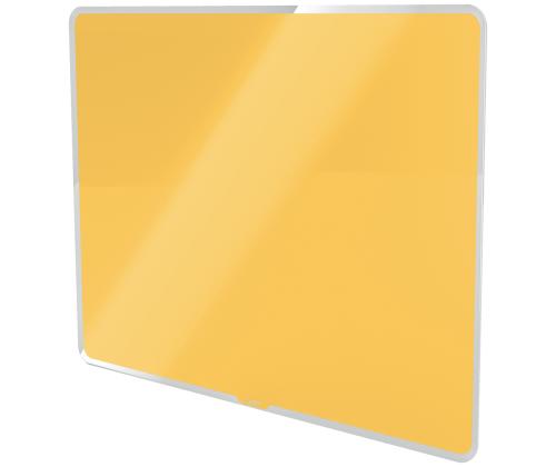 Klaastahvel-magnettahvel 600x400mm kollane LEITZ Cosy
