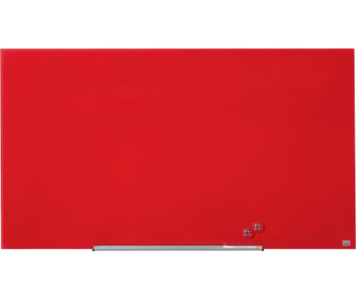 Klaastahvel-magnettahvel NOBO Impression Pro 1260x710mm, punane
