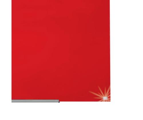 Klaastahvel-magnettahvel NOBO Impression Pro 1260x710mm, punane