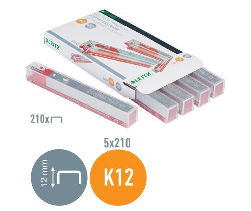 Klamber LEITZ 2612 K12 56-80 lehte punane
