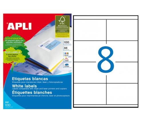 kleebisetikett Apli 105x70mm 100 lehte	