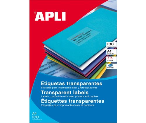 Kleebisetikett APLI 70x37 20l pakis ilmastikukindel 24-lehel