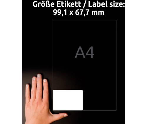 Kleebisetikett AVERY Zweckform 99,1 x 67,7mm 10 lehte ultra vastupidavad (L7914-10)
