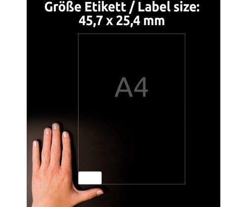 Kleebisetikett AVERY Zweckform Extra Strong 45,7x25,4mm 20 lehte (L6140-20)