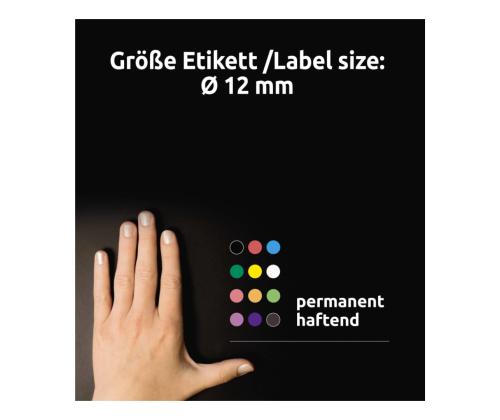 Kleebisetikett AVERY Zweckform Q12mm roheline 270tk (3143)