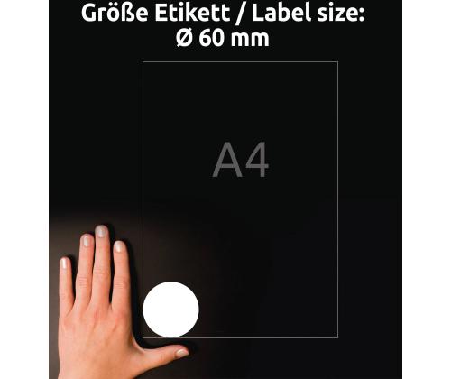 Kleebisetikett AVERY Zweckform Q60mm 100 lehte (L3416-100)