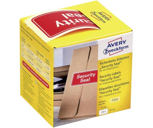 Kleebisetikett AVERY Zweckform sümbol "Security" 78x38mm