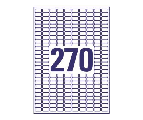 Kleebisetikett läbipaistvast polüesterkilest AVERY ZWECKFORM 17,8x10mm 25 lehte (L7785-25)