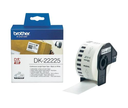 Kleepkirjalint BROTHER DK22214 paberteip 12mm x 30,48m valge termopaber