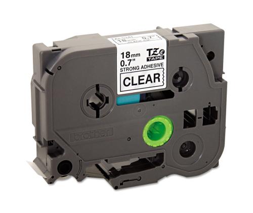Kleepkirjalint BROTHER Strong TZE-S141 18mm must/läbipaistval analoog