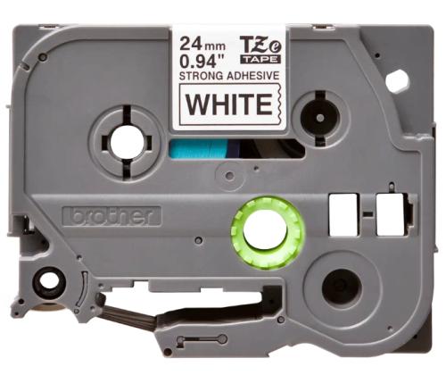 Kleepkirjalint Brother Strong TZE-S251 24mm must/valgel analoog