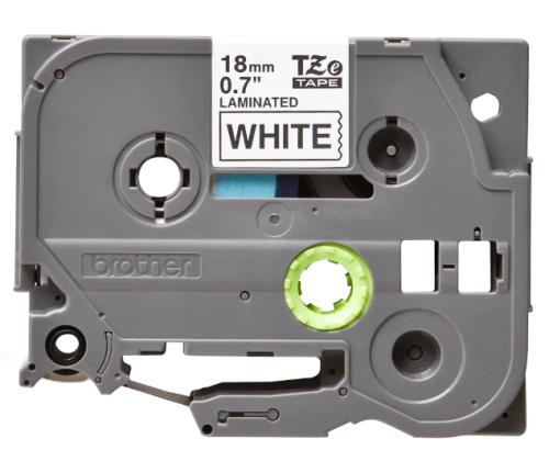 Kleepkirjalint BROTHER TZE-241 18mm must/valgel analoog