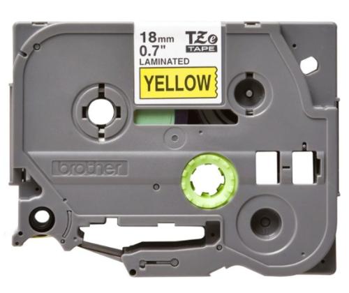 Kleepkirjalint BROTHER TZE-641 18mm must/kollasel analoog