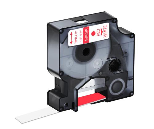 Kleepkirjalint DYMO 45015 12mm punanevalgel analoog