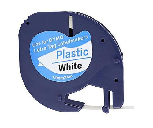 Kleepkirjalint DYMO LetraTag A91221 12mm valge plast analoog