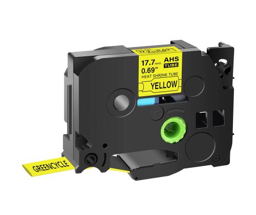 Kleepkirjalintmarkeerimislint BROTHER HSe-641 18mm termokahanev toru mustkollasel analoog