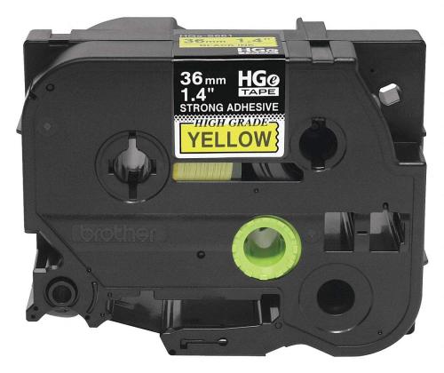 Kleepkirjalintmarkeerimislint BROTHER Strong TZE-S661 36mm mustkollasel analoog