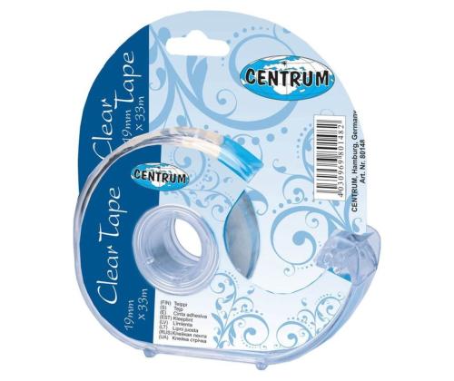 Kleeplint alusega CENTRUM 19mm x 33m, läbipaistev