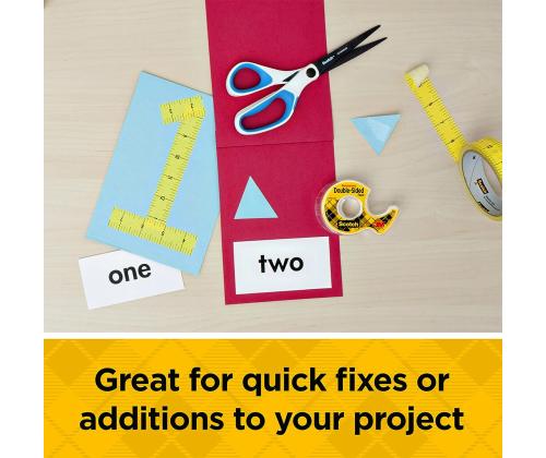 Kleeplint alusega Scotch D136 12mm x 6,3m kahepoolne läbipaistev