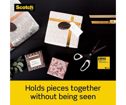 Kleeplint alusega Scotch D136 12mm x 6,3m kahepoolne läbipaistev