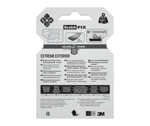 Kleeplint kahepoolne 19mm x 1,5m välitingimustes SCOTCH Fix Extreme