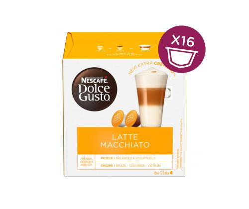 Kohvikapsel NESCAFE Dolce Gusto Latte Macchiato, 16tk