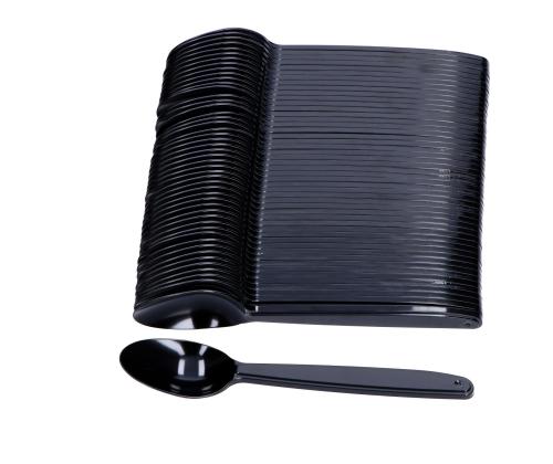 Kohvilusikas PS korduvkasutatav 50tk must