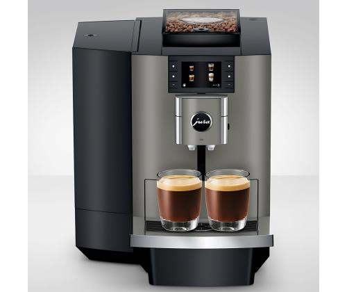 Kohvimasin JURA X10 Dark Inox EA 15546 täisautomaatne – tumehallmust