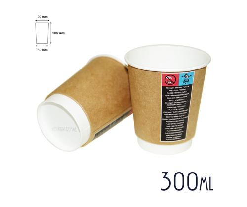 Kohvitops kartongist 300ml 20tkpk