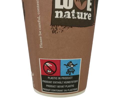 Kohvitops kartongist HUHTAMÄKI BioWare 180ml 80tk (bioloogilised.komp)