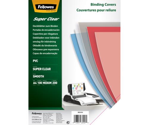 Köitekile FELLOWES A4, 200mic kirgas läbipaistev 100tk
