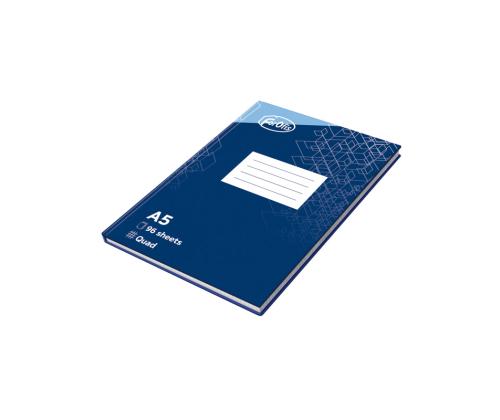 Kontoriraamat A5 ruuduline kõvad kaaned 96 lehte