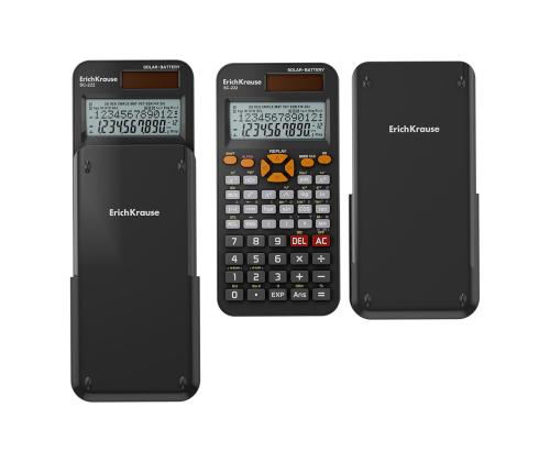 Koolikalkulaator 10-kohaline ERICH KRAUSE SC-222 Classic, 240 functions, must