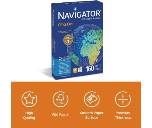Koopiapaber A4 160g NAVIGATOR OfficeCard 250 lehte