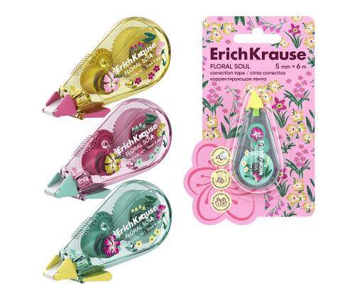 Korrektuurpliiats 5mmx6m ERICH KRAUSE Floral Soul assortii