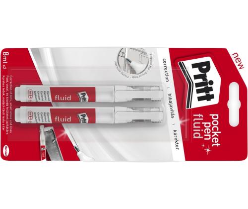 Korrektuurpliiats PRITT, Pocket Pen 8ml 2tk pakis
