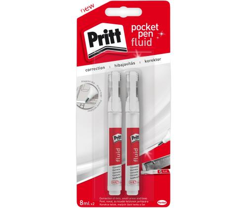 Korrektuurpliiats PRITT, Pocket Pen 8ml 2tk pakis