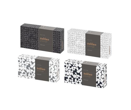 Kosmeetilised salvrätikud 2-kihiline WEPA Satino 21x20,5cm valge 100tk