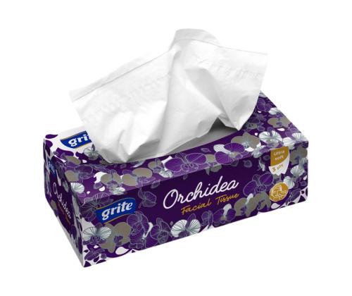 Kosmeetilised salvrätikud 3-kihiline GRITE Orchidea, 100tk