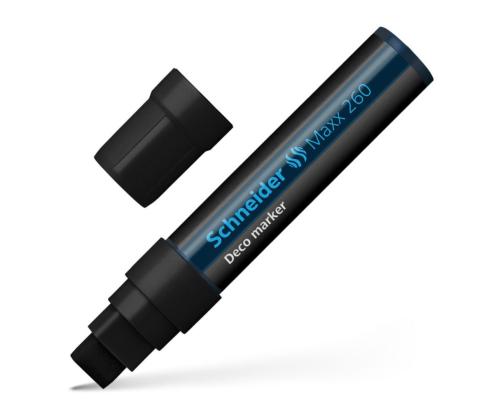 Kriidimarker-klaastahvlimarker SCHNEIDER Maxx 260, 2-15mm, must