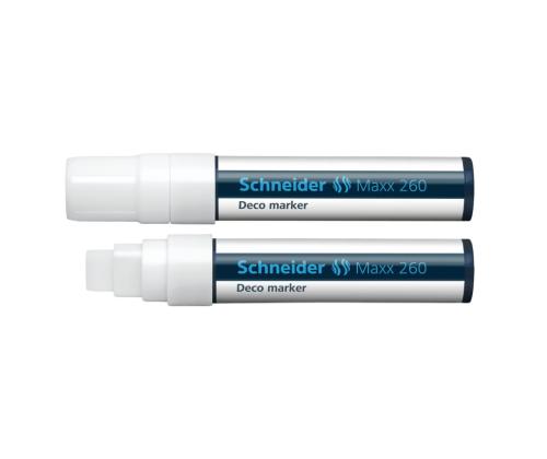 Kriidimarker-klaastahvlimarker SCHNEIDER Maxx 260, 2-15mm, valge