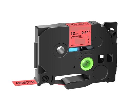 markeerimislint BROTHER TZE-PK31 12mm must/roosal analoog