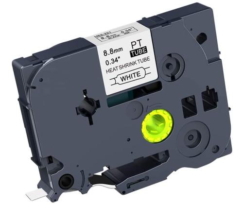 Kleepkirjalint Brother HSE-221 9mm termokahanev rüüs must/valgel analoog